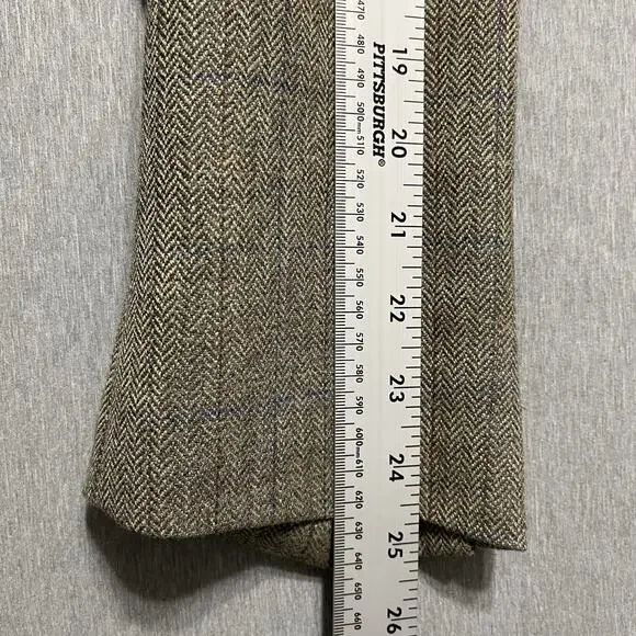 Lauren Ralph‎ Lauren Herringbone Blazer Jacket 42R Brown Sport Coat Suit Preppy